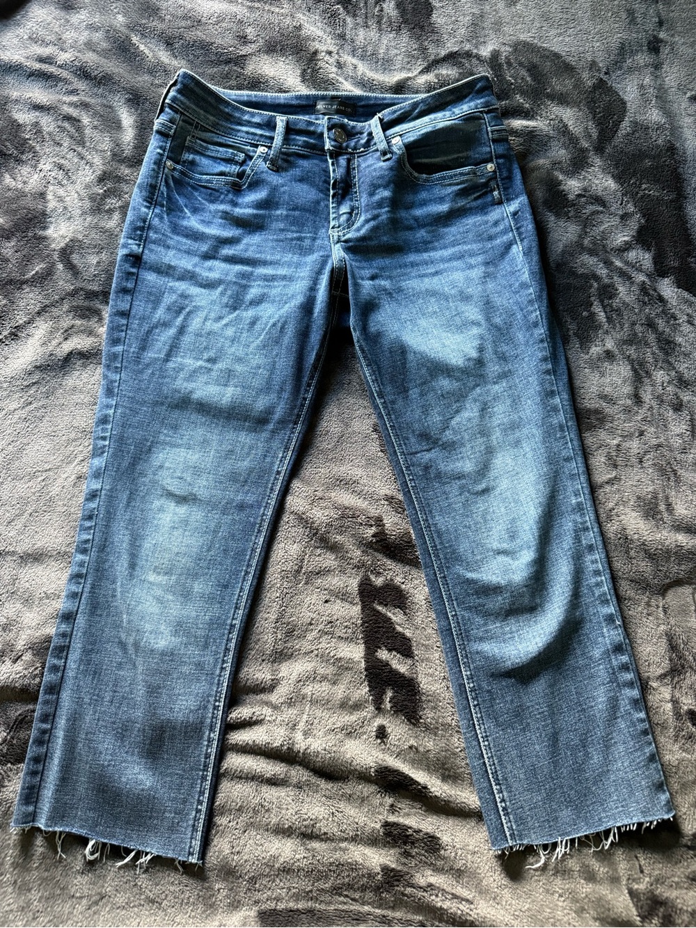Silver Jeans Women's Cropped Straight-Leg Denim - Medium Blue